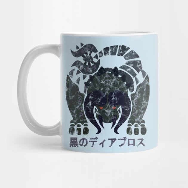 Monster Hunter World Black Diablos Kanji by StebopDesigns